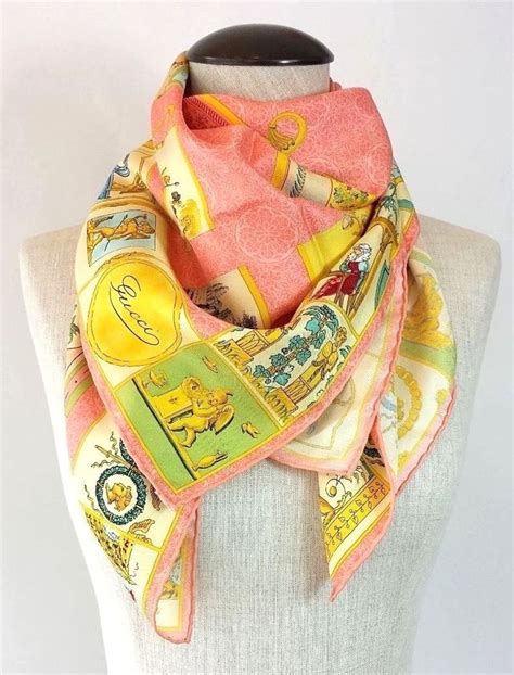 gucci teacups scarf|Gucci scarf clearance.